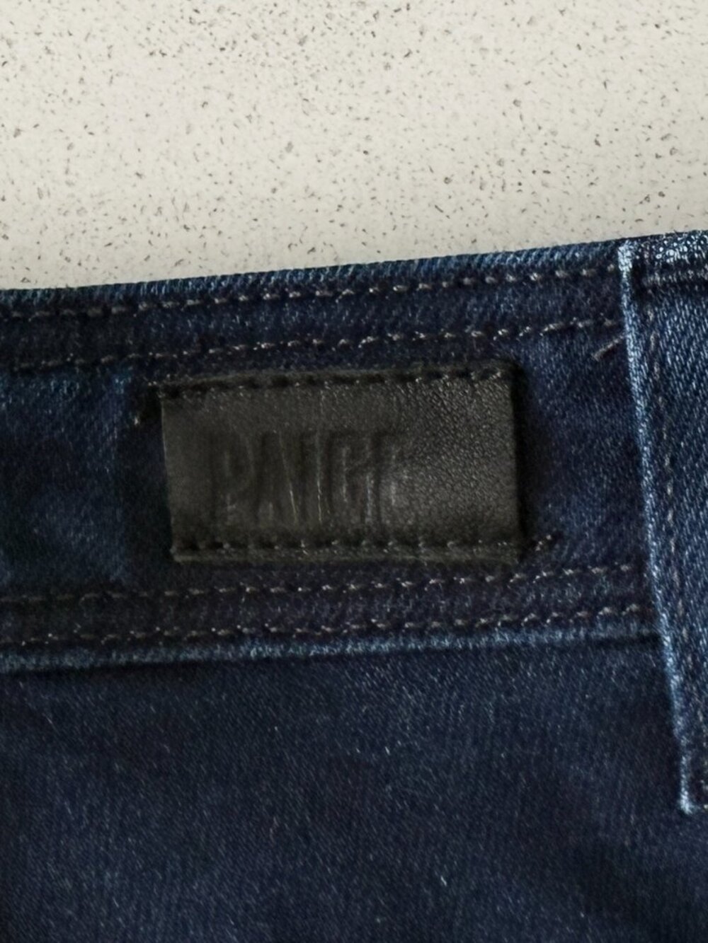 PAIGE Leenah Jeans Size 30 Dark Wash Patch Pocket Wide Leg Stretch Denim - Picture 7 of 14
